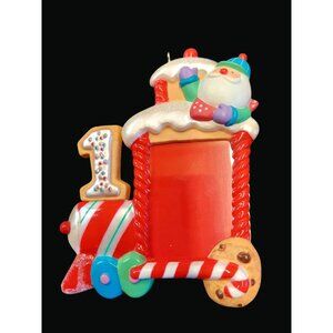 Hallmark Keepsake My First Christmas Photo Holder Ornament JJ C